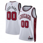 Maillot NBA Chicago Bulls Personnalisable Nike 2022-23 City Edition Blanc Swingman - Homme